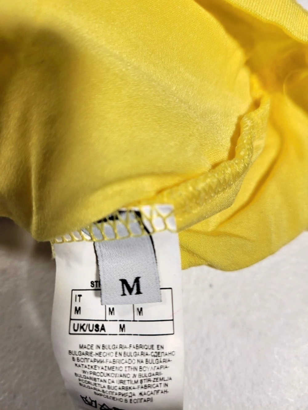 intimissimi Yellow Draped Tank Top Size Medium - Picture 4 of 4